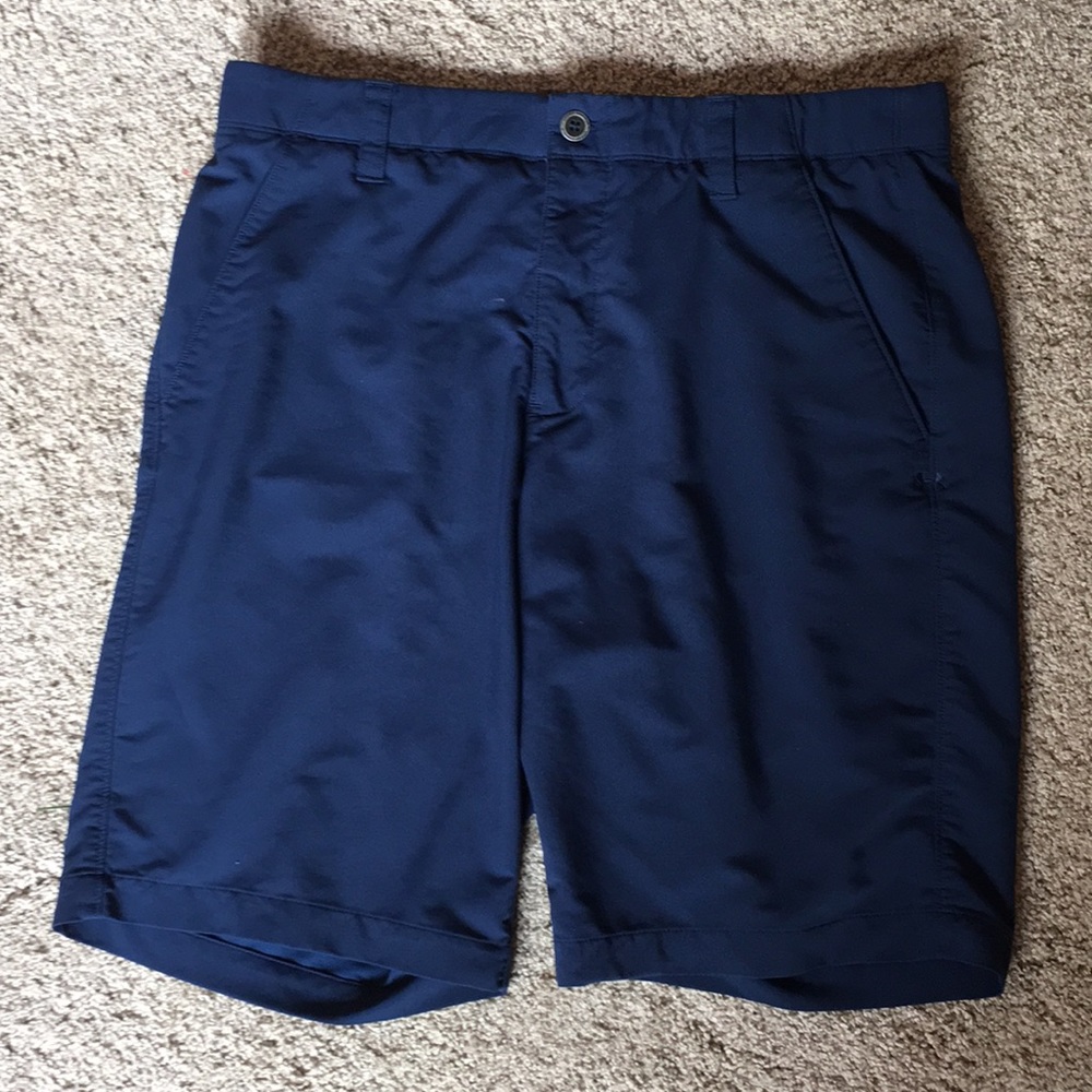Navy blue under armor golf shorts